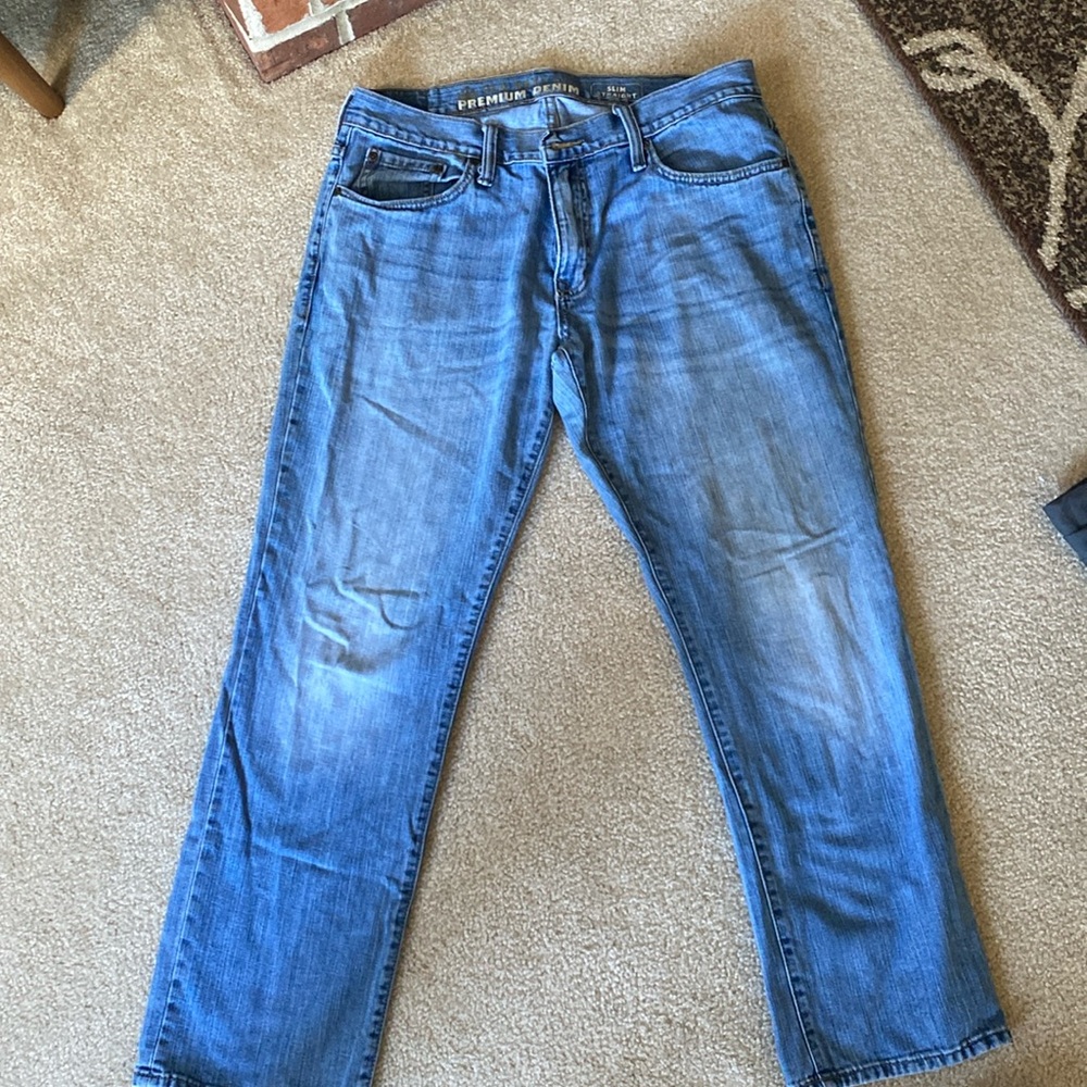33x30 slim straight fit old navy jeans